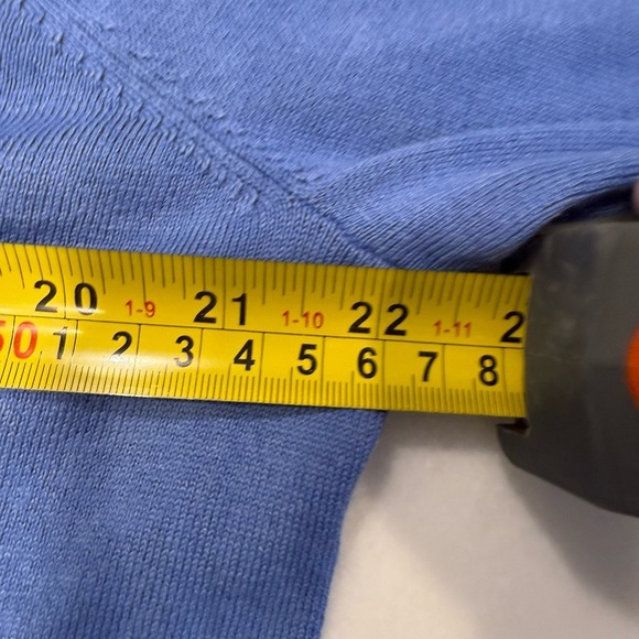 J. McLaughlin Marnie Women’s Sweater Blue V-Neck Long Sleeves Sz XL - Picture 7 of 13